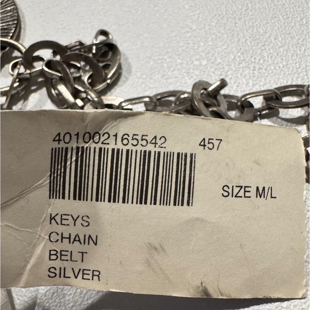 Vtg Chico’s Keys Chain Belt Silver - Picture 13 of 13